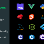 Glowing Icons - Coding Icons Pack with Glowing Effect