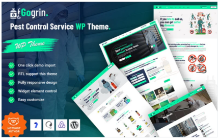 Gogrin - Pest Control Service WordPress Theme