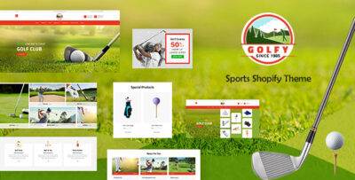 Golf - Sports Store, Game Shopify Theme