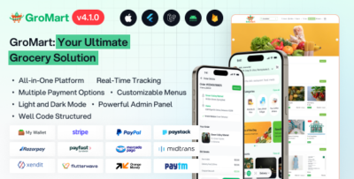 GroMart Grocery Store App Grocery Delivery Multivendor Grocery Flutter App
