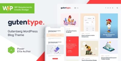 Gutentype %Gutentype | % Gutenberg WordPress Theme for Modern Blog