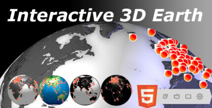 HTML5 Globe - Interactive 3D Earth