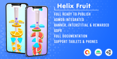 Helix Fruit Admob + GDPR + Unity Project