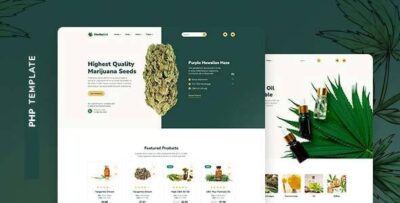 Herbalist - Medical Marijuana Store Website PHP Template