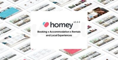 Homey - Booking and Rentals WordPress Theme v2.4.0