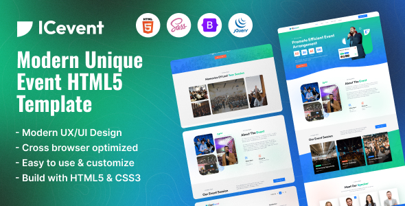 ICevent - Modern Unique Event HTML5 Template ICevent - Modern Unique Event HTML5 Template