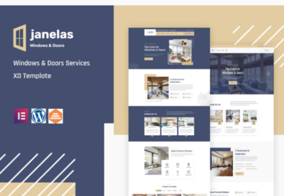 Janelas - Windows & Doors Services Elementor Template Kit
