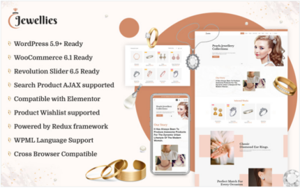 Jewellies - Online Jewellery Shopping Elementor Woocommerce Theme