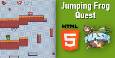 Jumping Frog Quest - HTML5 Platform Game