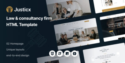 Justicx - Law & Consultancy Firm HTML Template