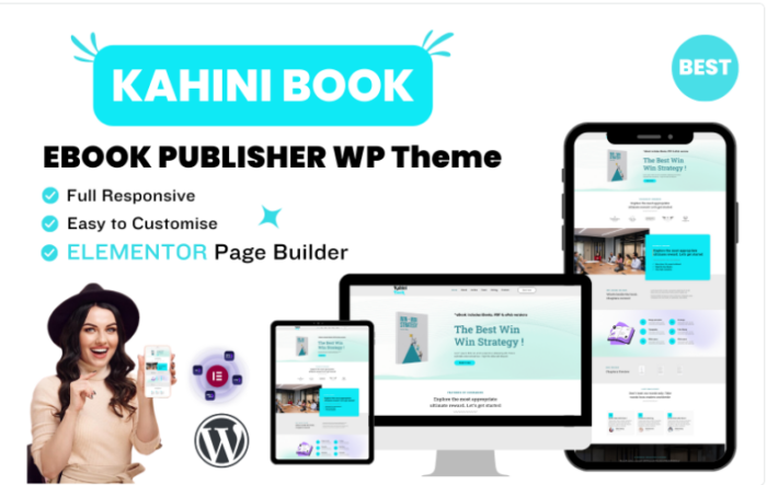 Kahini eBook Online Book Publisher Portfolio WordPress Theme