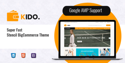 Kido - Creative Multipurpose Stencil BigCommerce Bootstrap 4 Theme Google AMP Ready