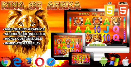 King of Africa Slot Machine - HTML5 Casino Game