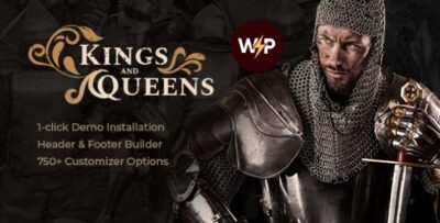 Kings & Queens Historical War Medieval Reenactment WordPress Theme