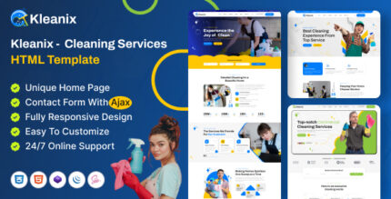 Kleanix - Cleaning Service HTML Template