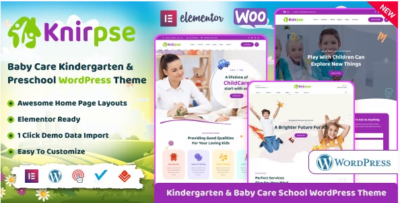 Knirpse - Kindergarten, Shool & Baby Care WordPress Theme