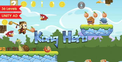 Kong Hero - Platformer Complete Game Template