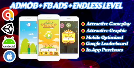 Kong Land - Endless Unity Game - Admob + Unity Ads - Ready To Publish