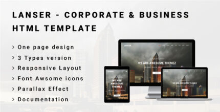 LANSER - Corporate & Business HTML Template