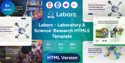 Laborc - Laboratory & Science Research HTML Template
