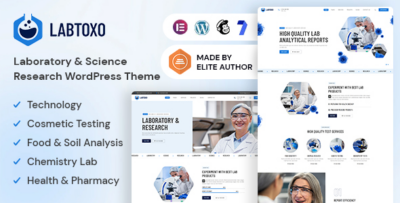 Labtoxo - Laboratory & Science Research WordPress Theme