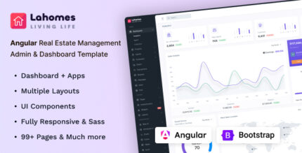 Lahomes - Angular 18 Real Estate Management Admin Dashboard Template