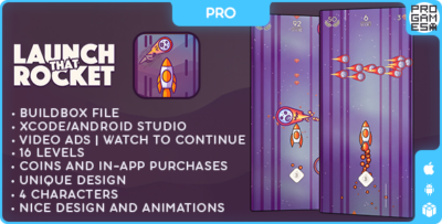 Launch That Rocket (PRO) - BUILDBOX CLASSIC - IOS - Android - Reward video