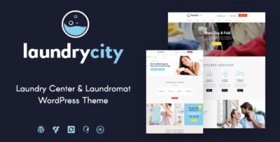 Laundry City Dry Cleaning Services WordPress Theme