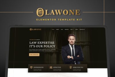 Lawone - Legal & Law Firm Elementor Template Kit