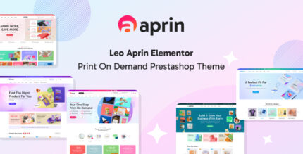 Leo Aprin Elementor - Print On Demand Prestashop Theme