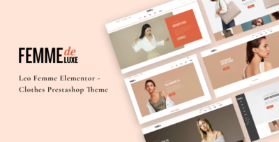 Leo Femme Elementor - Clothes Prestashop Theme