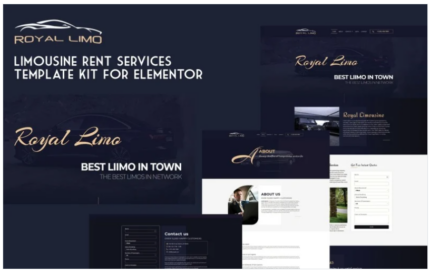 Limousine Rent Services Template Kit - Royal Limo Elementor Kit