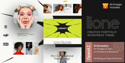 Lione - Personal Portfolio for Creatives WordPress Theme