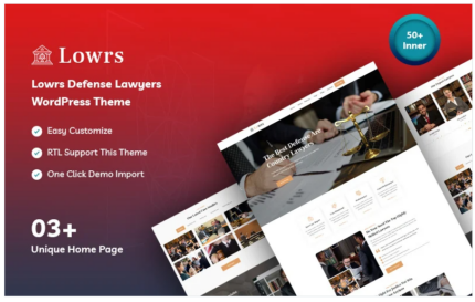 Lowrs - Defense Lawyers WordPress Theme