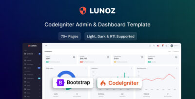 Lunoz - CodeIgniter Admin & Dashboard Template