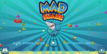 Mad Shark - HTML5 Game, Mobile Version + AdMob!!! (Construct 3 Construct 2 Capx)