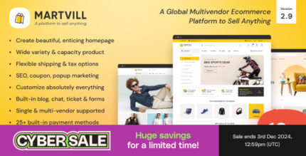 Martvill - A Global Multivendor Ecommerce Platform to Sell Anything v2.9.0