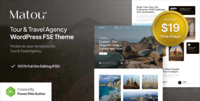 Matour - Tour & Travel Agency FSE WordPress Theme