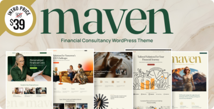 Maven - Financial Consulting WordPress Theme