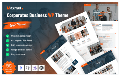 Maxmet - Corporate Business WordPress Theme