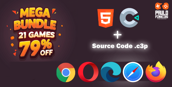 Mega Bundle - 21 HTML5 Games - (21 Games With all Source-Code) Mega Bundle - 21 HTML5 Games - (21 Games With all Source-Code)