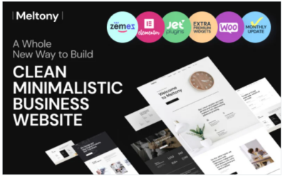 Meltony - Minimalist for Any Businesses WordPress Theme