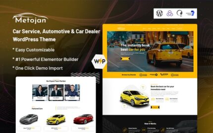 Metojan - Car Service, Automotive & Car Dealer WordPress Theme