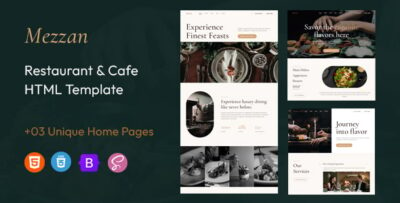 Mezzan Restaurant & Cafe HTML Template