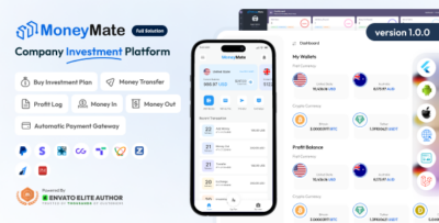 MoneyMate - Company Investment Platform Full Solution