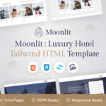 Moonlit - HTML Tailwind CSS Hotel Template