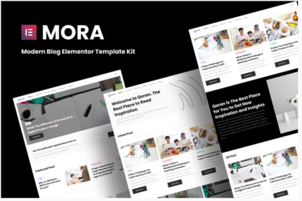 Mora - Modern Blog Elementor Template Kit