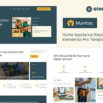 Mumtaz - Home Appliance Repair Elementor Pro Template Kit