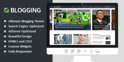 MyThemeShop Blogging WordPress Theme