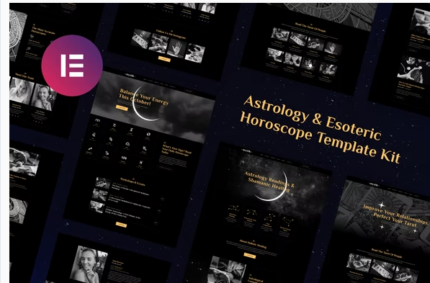 Mystik Astrology & Esoteric Horoscope Elementor Template Kit